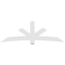 Ekena Millwork Alberta Architectural Grade PVC Gable Bracket, 96"W x 32"H x 4"D x 6"F, 8/12 Pitch GBP096X32X0406ALB00 - alternate 4